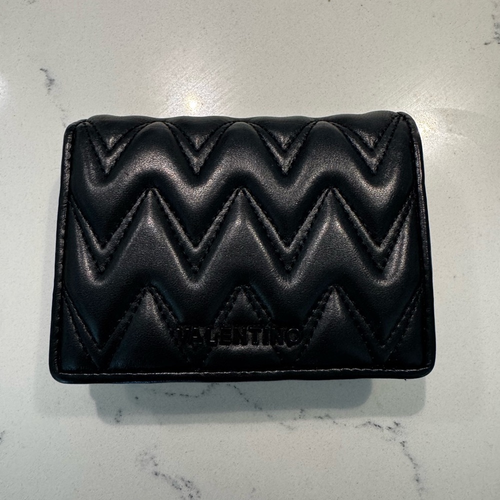 Valentino Black Quilted Wallet
